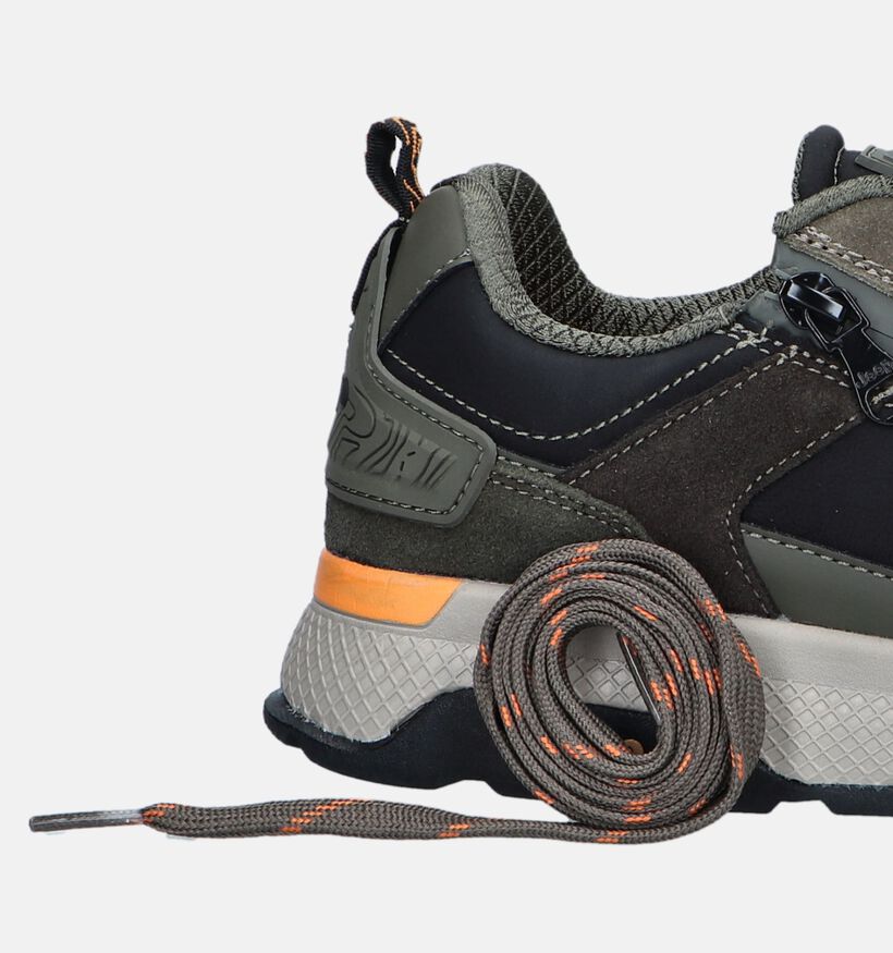 Jeep Ontario Zip Kaki Veterschoenen voor heren (344424) - geschikt voor steunzolen