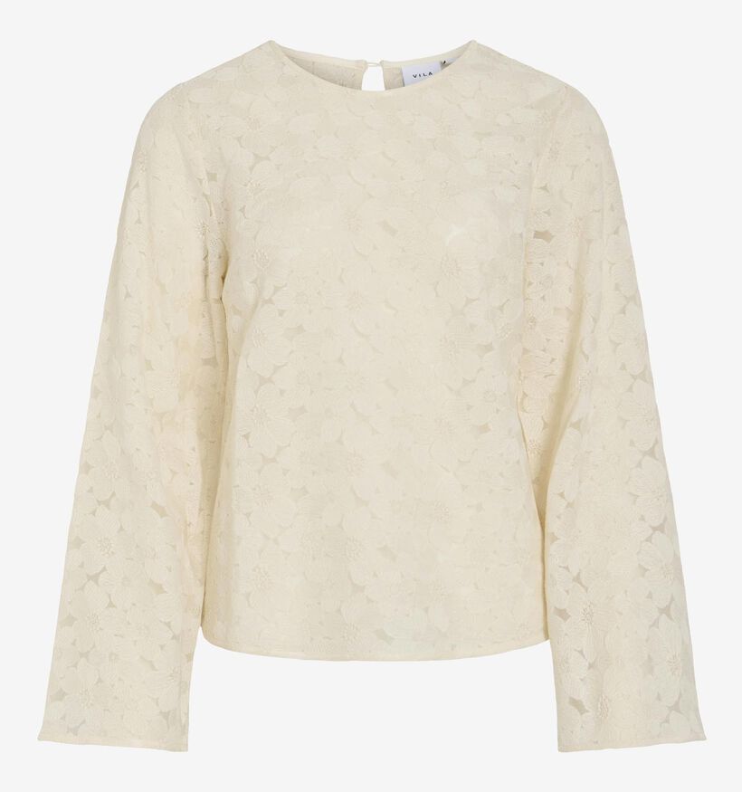 Vila Flowa Blouse en Beige pour femmes (366143)