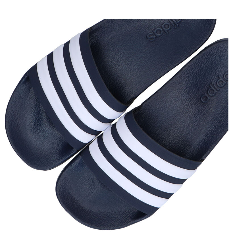 adidas Adilette Claquettes de piscine en Bleu en synthétique (290820)