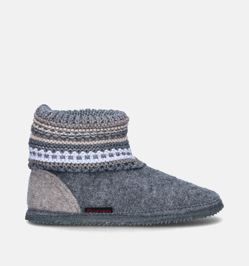 Giesswein Kiel Pantoufles montantes en Gris pour femmes (349151)
