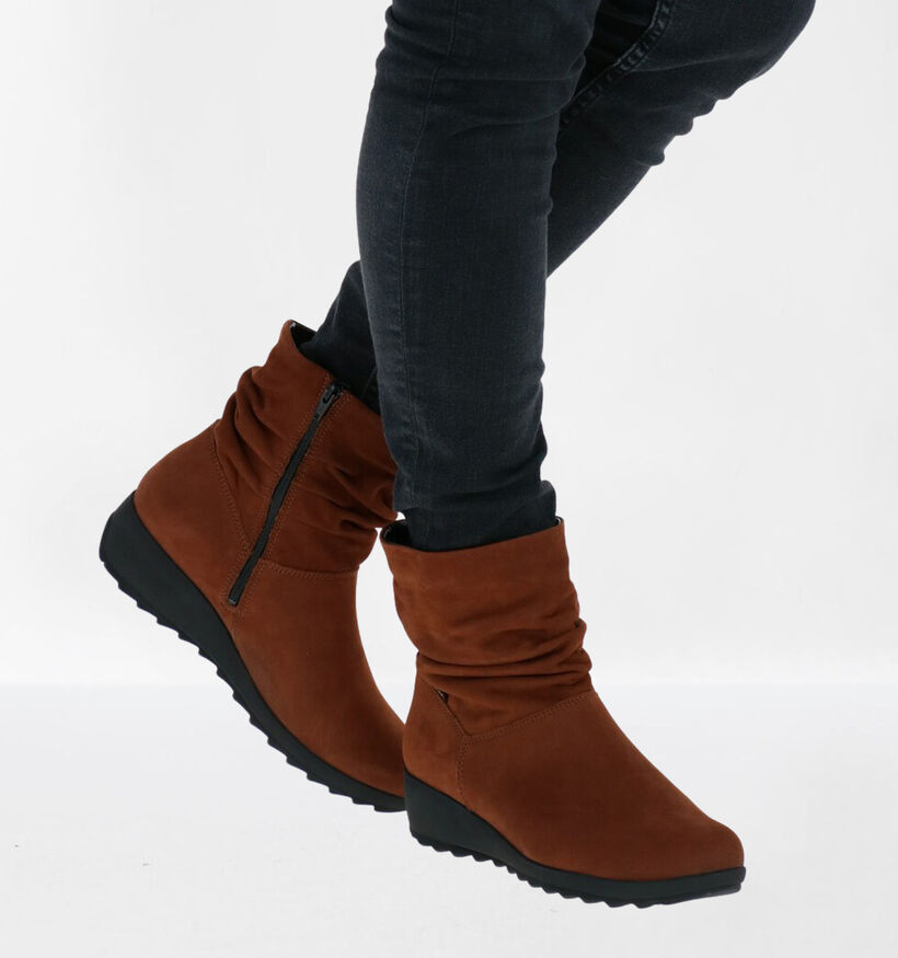 Mephisto Agatha Taupe Enkellaarsjes voor dames (330828)