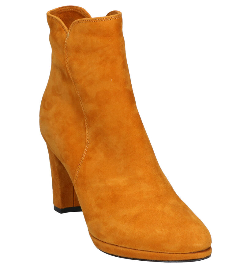 Hampton Bays Bottillons à talons en Jaune foncé en daim (257603)
