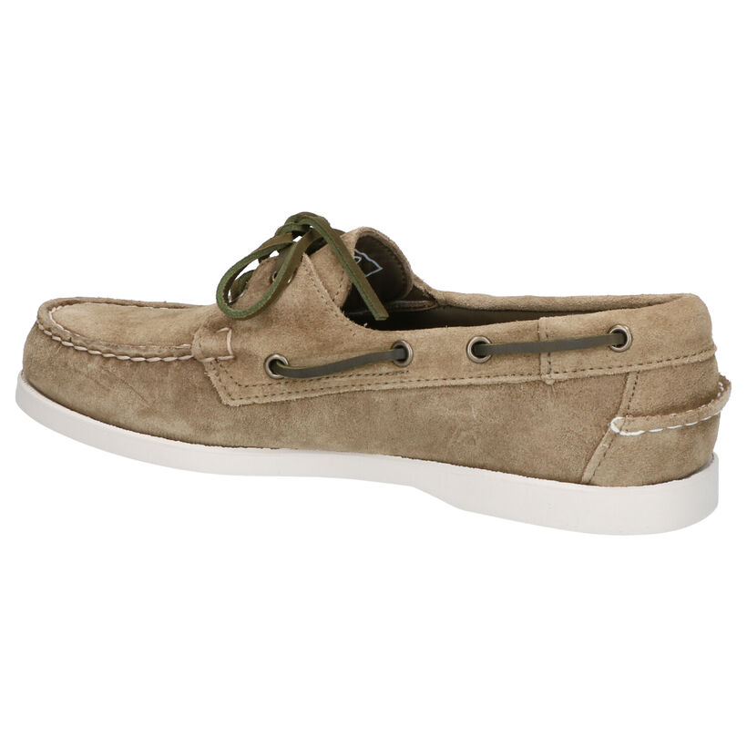 Sebago Dockside Portland Flesh Out Chaussures bateau en Vert Kaki pour hommes (336839)