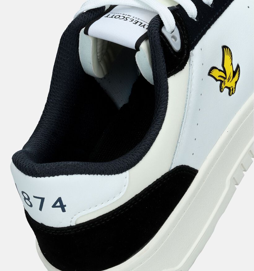 Lyle & Scott Culross SPT Witte Veterschoenen voor heren (349139) - geschikt voor steunzolen