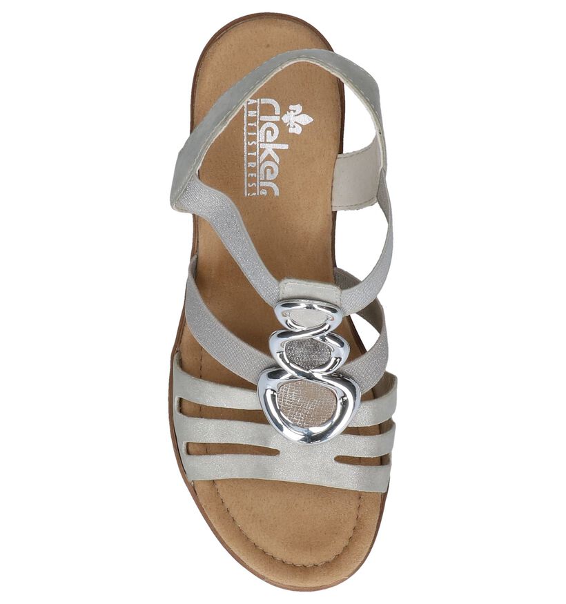 Rieker Sandales à talons en Or en simili cuir (246149)