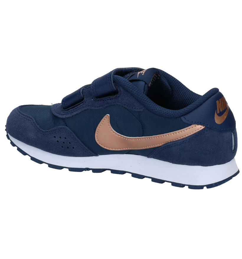 Nike MD Valiant PS Blauwe Sneakers in leer (277515)