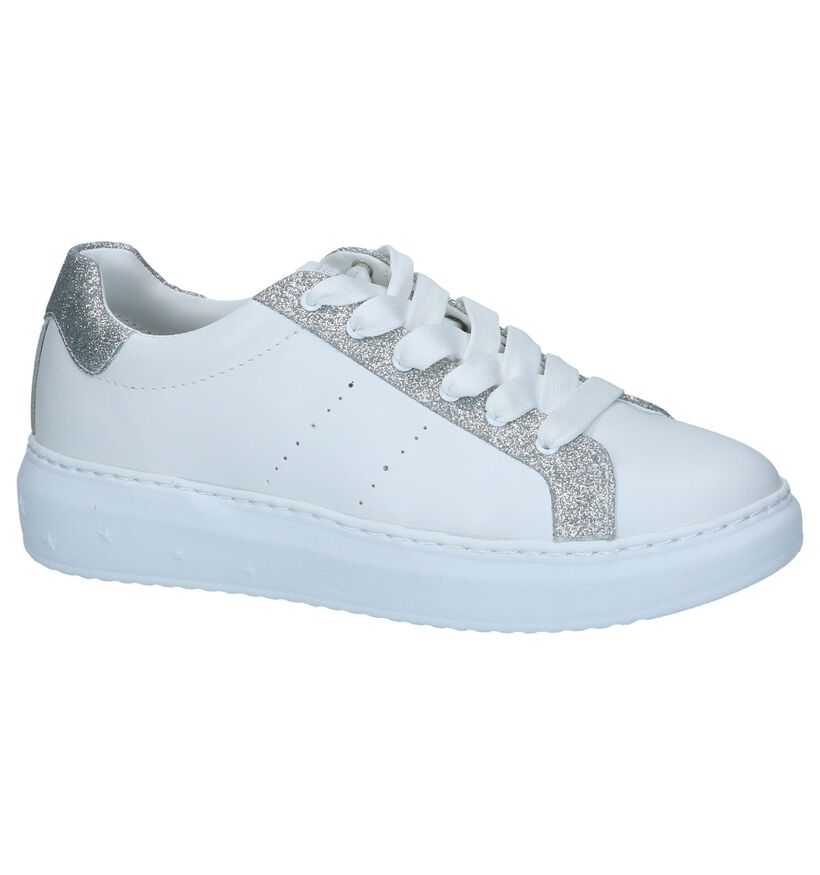 Witte Sneakers Skechers High Street Glitter in kunstleer (240489)