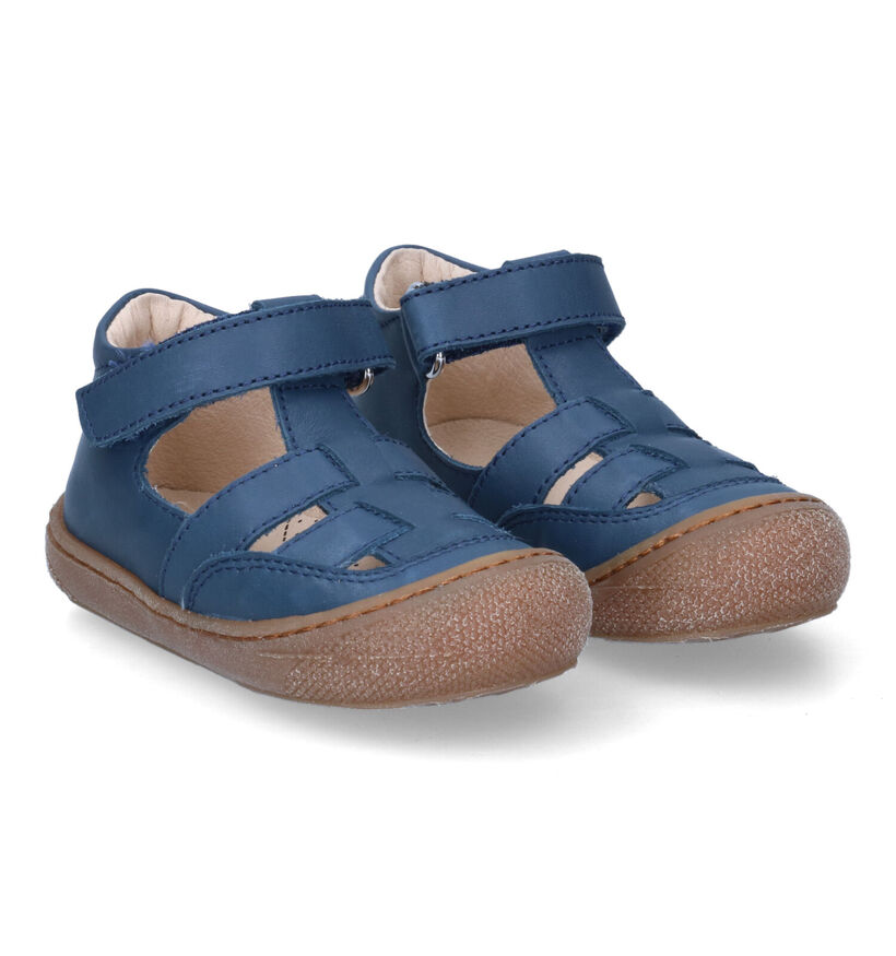 Naturino Wad Blauwe Babyschoentjes voor jongens (307735) - geschikt voor steunzolen