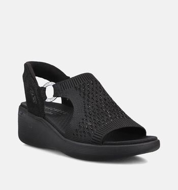 Skechers Sandalen Zwart/Taupe