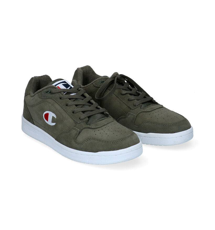 Champion New York Baskets en Vert kaki en daim (294589)