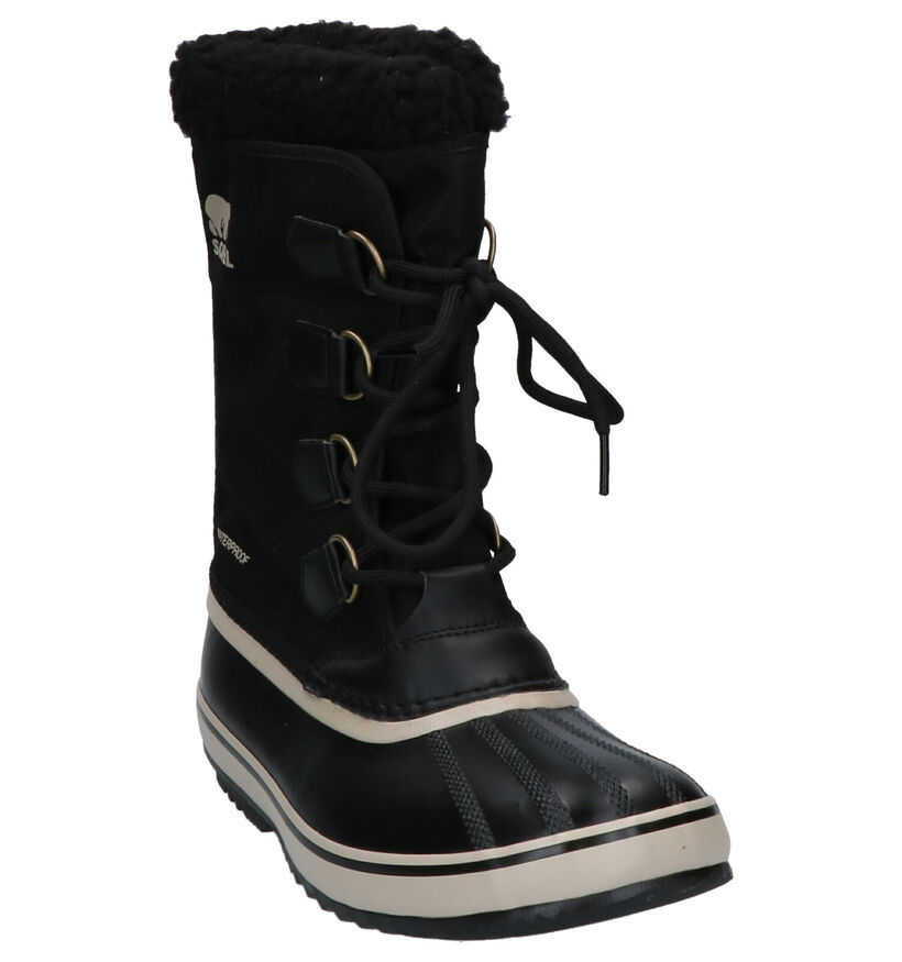 Sorel Pac Nylon Zwarte Snowboots in stof (252852)