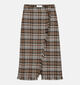 Orfeo Whitney Bruine Geruite Rok voor dames (381653)