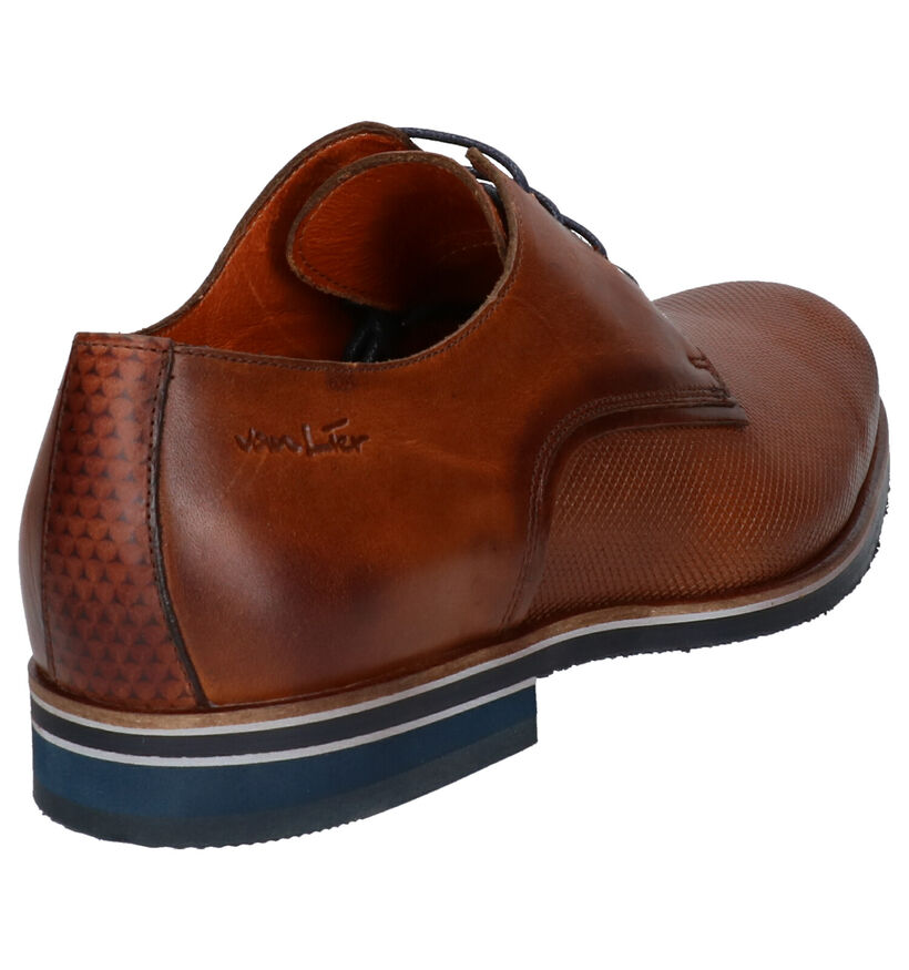 Van Lier Chaussures habillées en Cognac en cuir (261899)