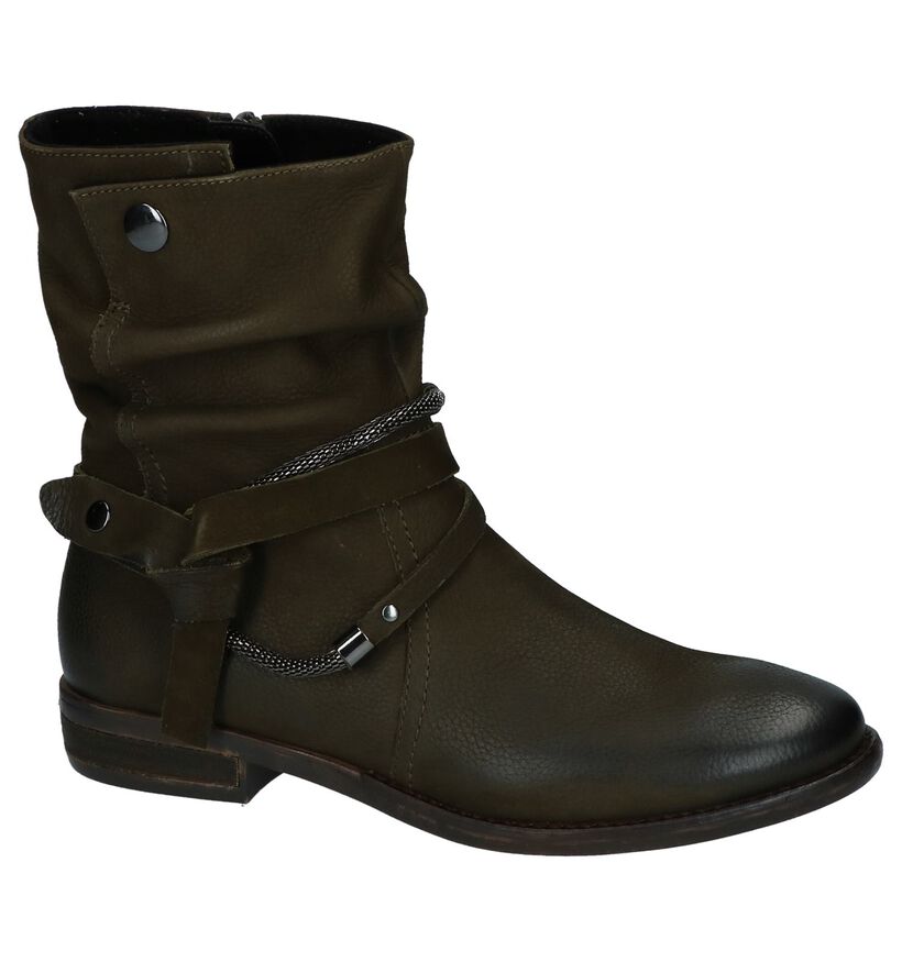 SPM Bottes basses en Vert kaki en cuir (222251)