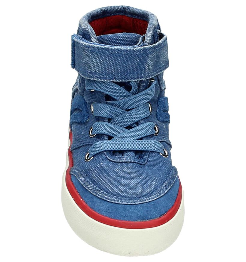 Geox Blauwe Hoge Sneaker in stof (170510)