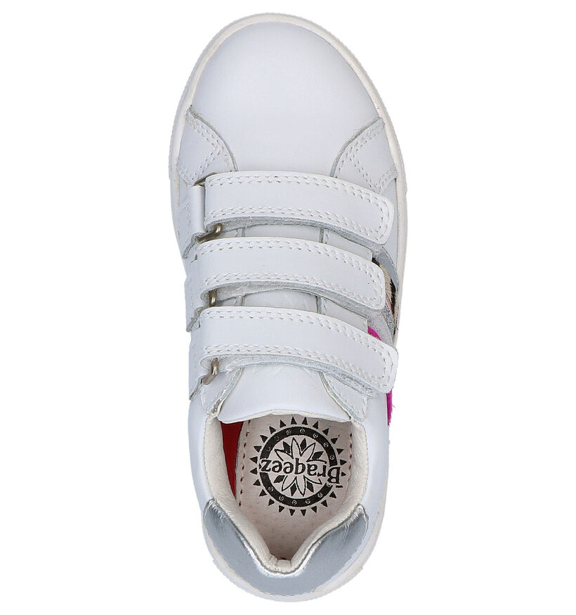 Witte Lage Sneakers Braqeez Lotte Louwies in leer (275289)