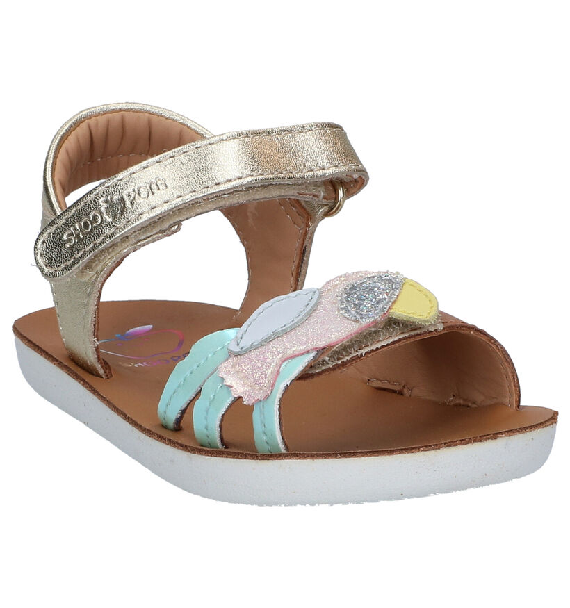 Shoo Pom Goa Toucan Gouden Sandalen in leer (288595)