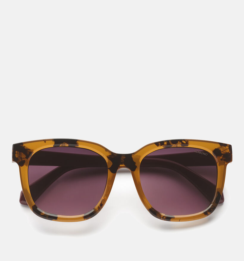 Komono Sienna Amber Ink Lunettes de soleil en Marron/Rose pour femmes (377342)