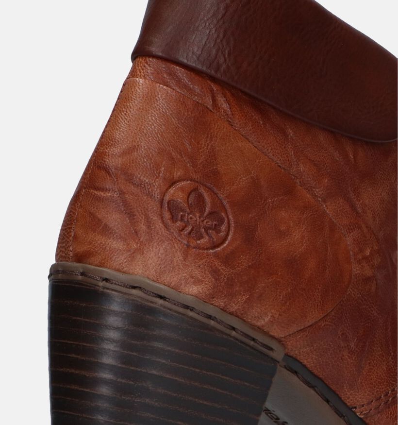 Rieker Bottines à lacets en Cognac pour femmes (344405)