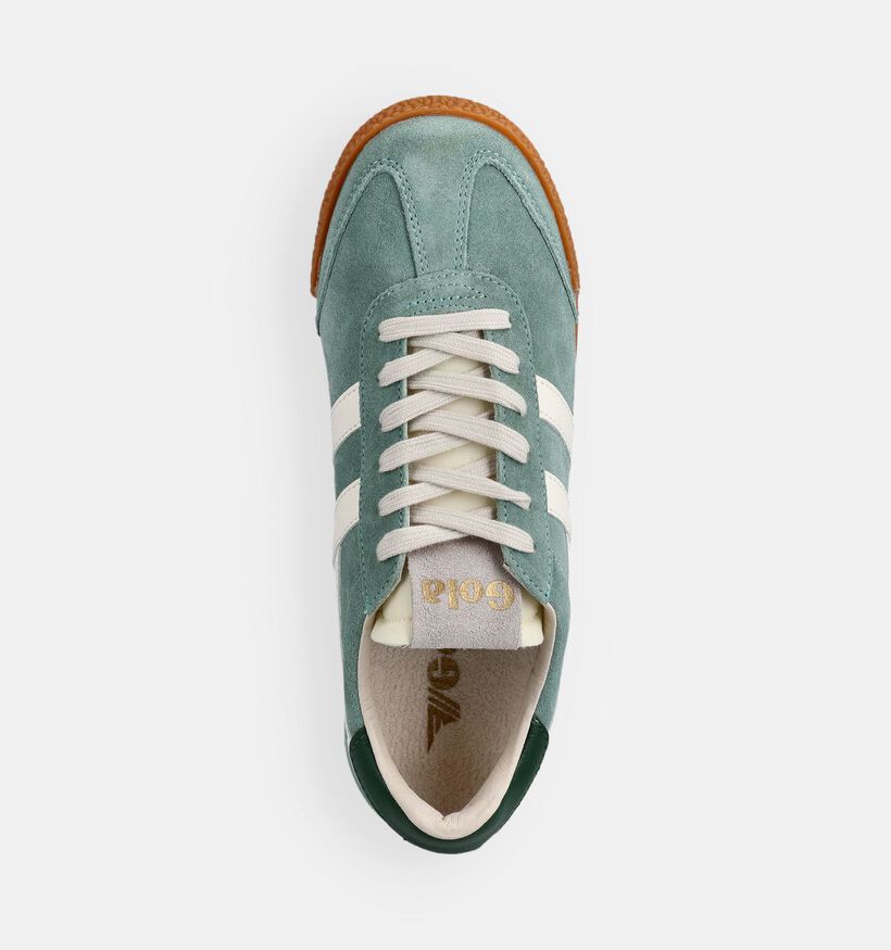 Gola Groene Veterschoenen voor dames (368315) - geschikt voor steunzolen