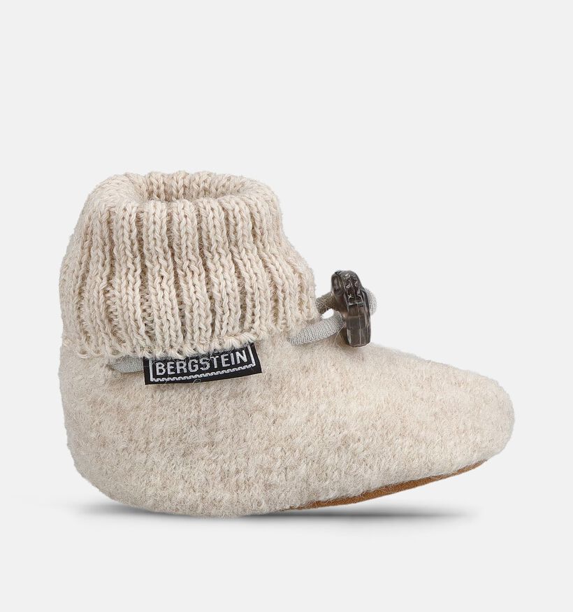Bergstein Cozy Baby Lichtbeige Babypantoffels voor jongens, meisjes (381299)