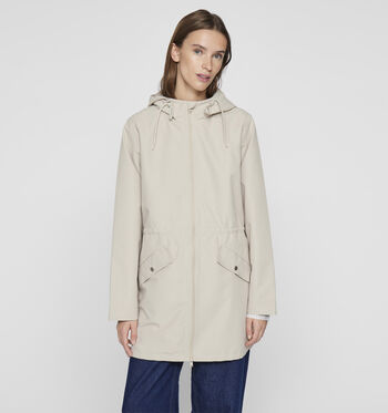 Manteau long beige