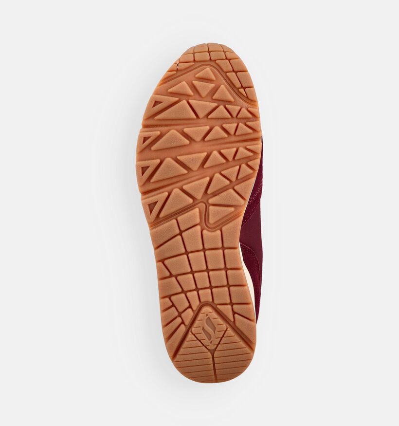 Skechers Uno Vintage Air Bordeaux Sneakers voor dames (375620)
