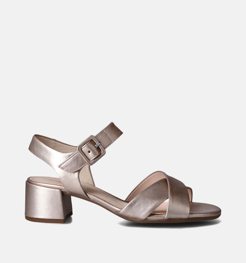 Gabor Gouden Sandalen met Blokhak voor dames (355026)