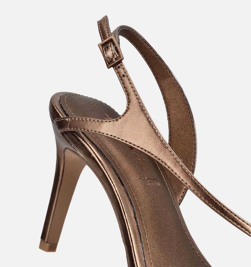 Tamaris Gouden Sandalen met hak voor dames (371790)