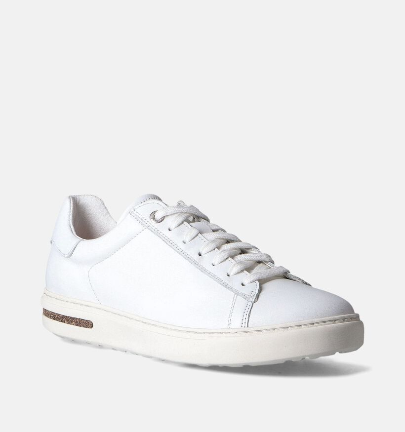 Birkenstock Bent Low Natural Leather Witte Veterschoenen voor dames (350854)