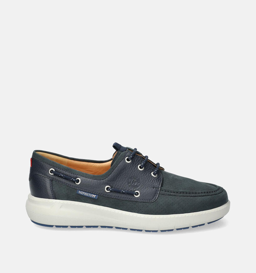 Mephisto Jozio Nomad Veterschoenen Donkerblauw voor heren (355184) - geschikt voor steunzolen