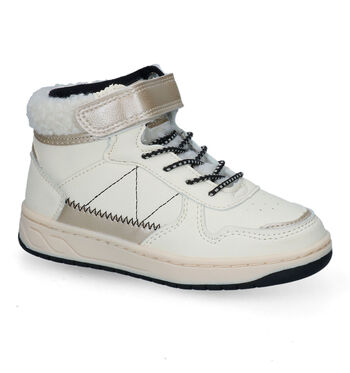 Hoge schoenen beige