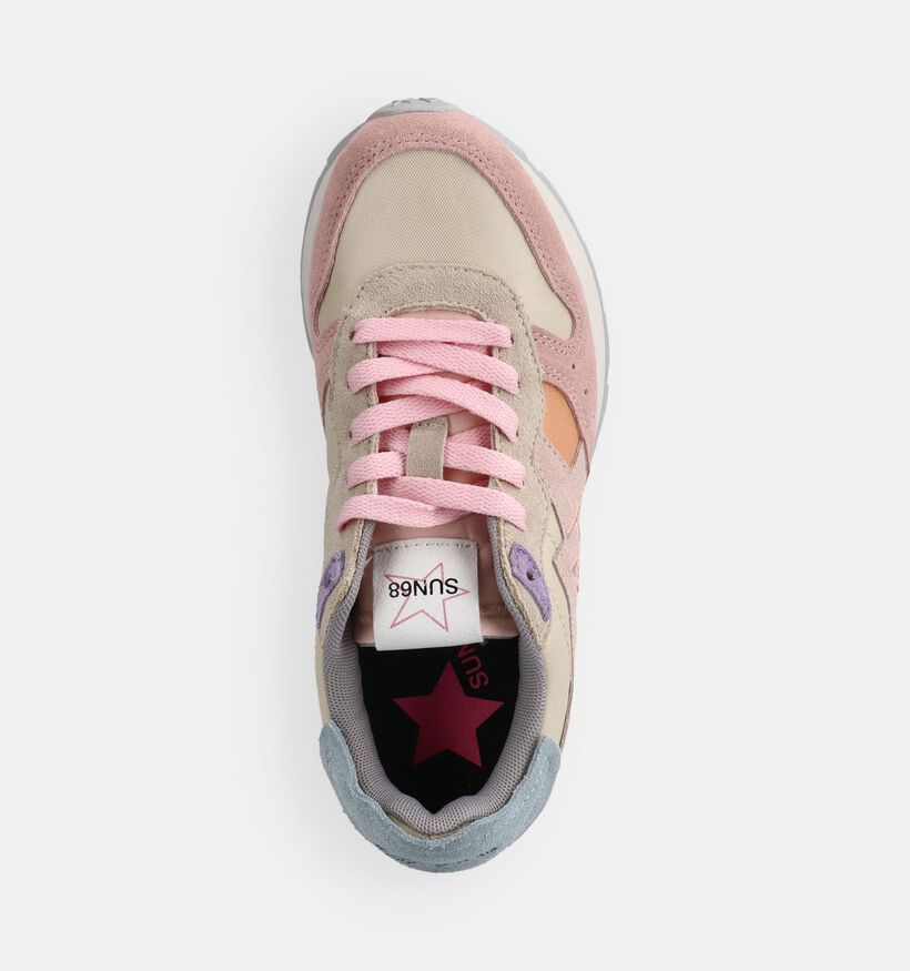 Sun68 Star Girl Mix Roze/Paarse Sneakers Colorblock voor meisjes (369055) - geschikt voor steunzolen
