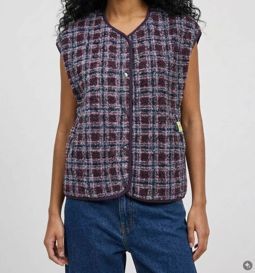 Pieces Katty Teddy Bordeaux Cardigan voor dames (382233)