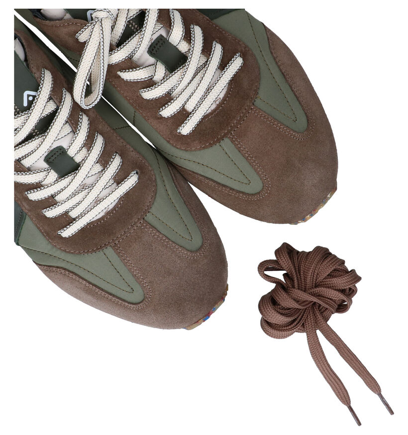 Ambitious Kaki Veterschoenen voor heren (300313) - geschikt voor steunzolen