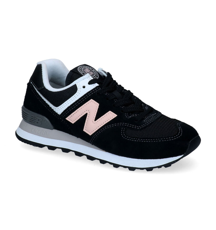 New Balance WL 574 Baskets en Vert pour femmes (349411) - pour semelles orthopédiques