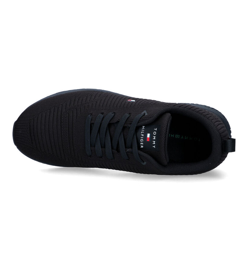 Tommy Hilfiger Corporate Zwarte Sneakers voor heren (321217) - geschikt voor steunzolen