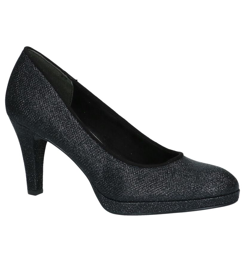 Klassieke Pumps Zwart met Glitter Marco Tozzi in stof (222082)