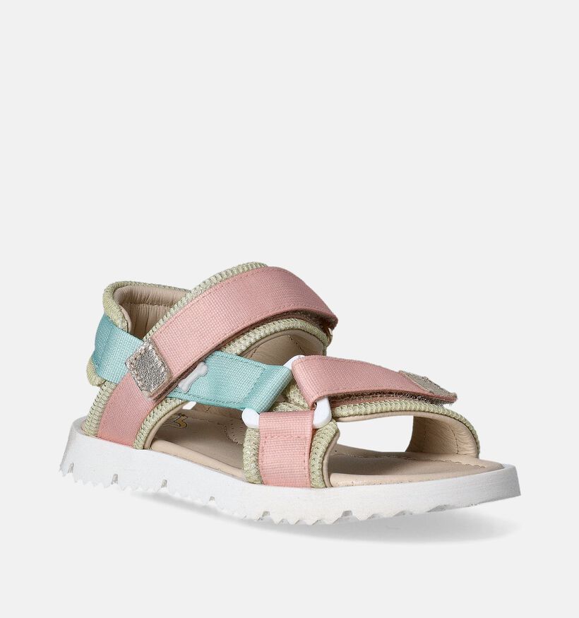 STONES and BONES Laker Roze-Groene Sandalen voor meisjes (358296)