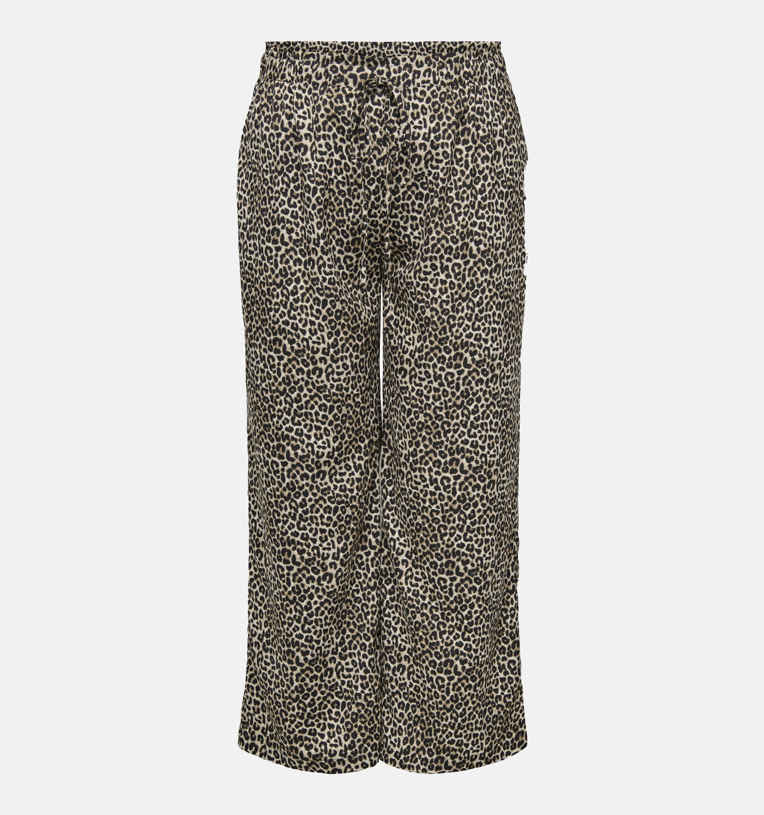 ONLY Carmakoma Liona Leo Pull Up Bruine Wijde broek Dames Broeken Online op TORFS.BE