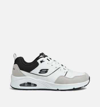 Skechers Memory Foam Baskets Blanc/Marron