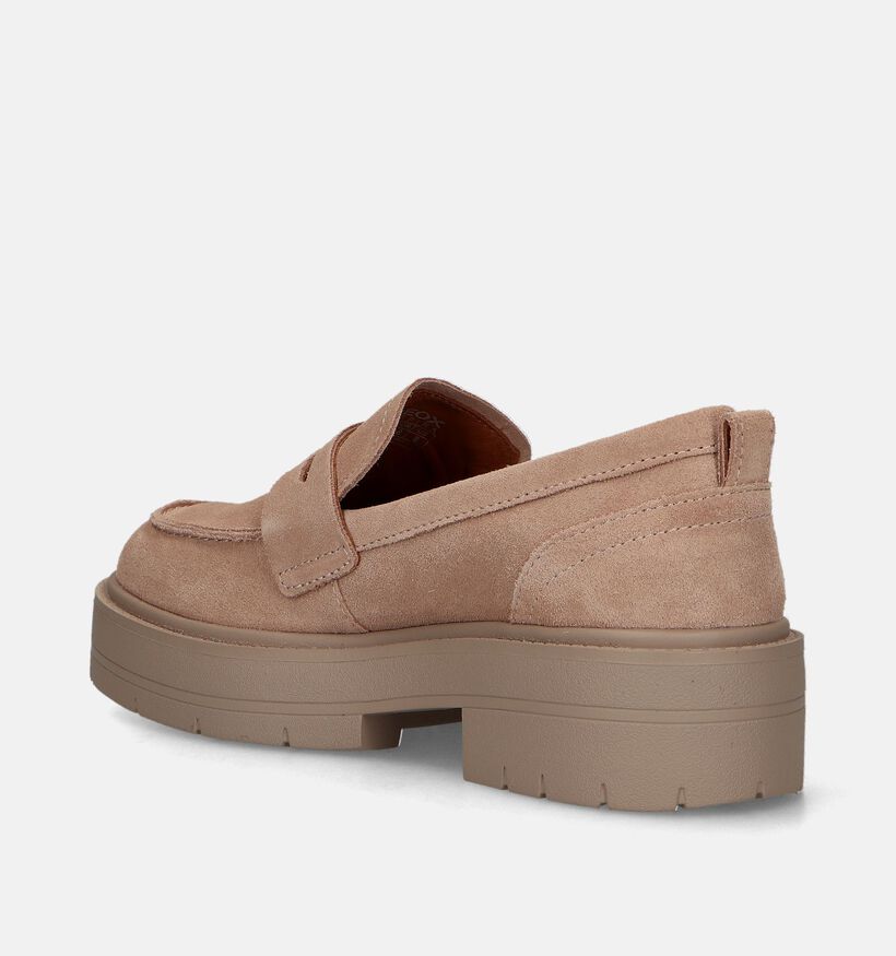Geox Spherica Beige Mocassins voor dames (336018) - geschikt voor steunzolen