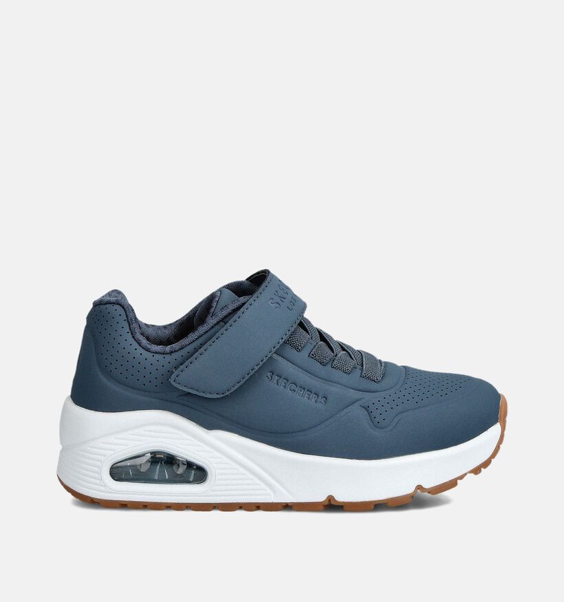 Skechers Uno Air Blitz Baskets basses en Bleu pour filles, garçons (360970) - pour semelles orthopédiques