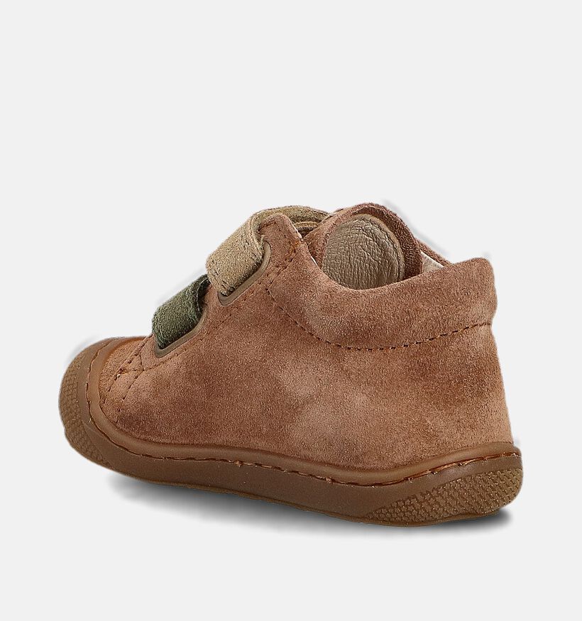 Naturino Corkel Suede Cognac Babyschoenen voor meisjes, jongens (364260) - geschikt voor steunzolen