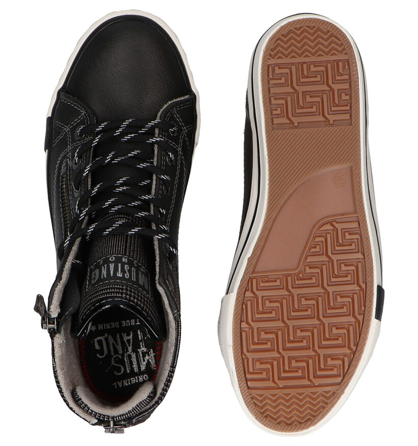 Mustang Grijze Hoge Sneakers voor dames (294326)