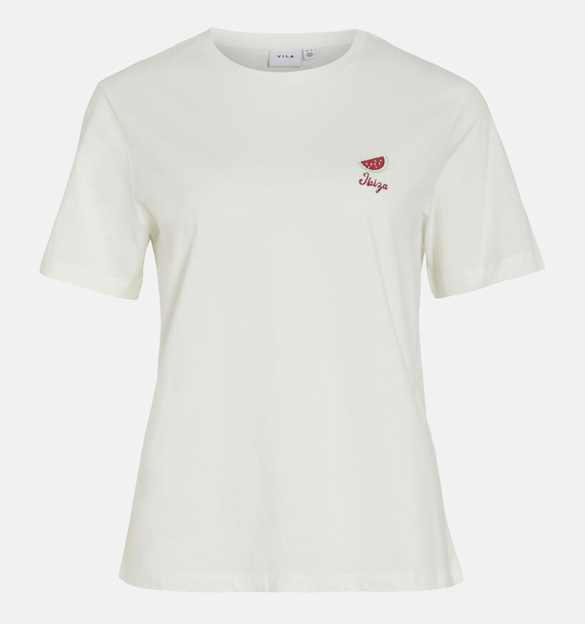 Vila Witte T-shirt voor dames (361404)