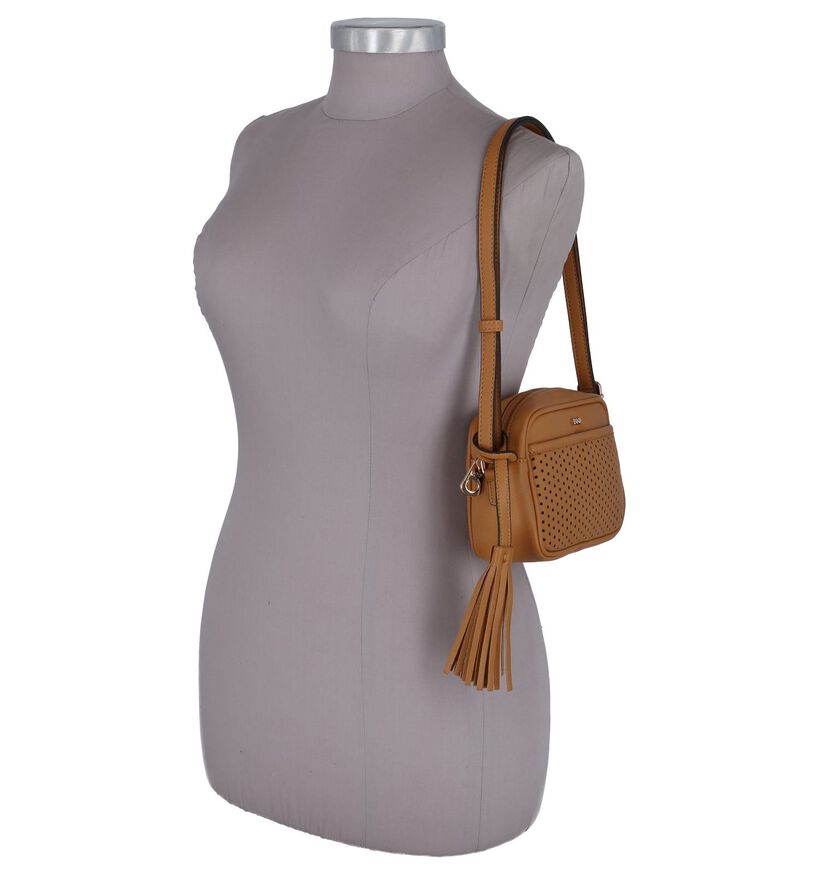 Cognac Crossbody Tas BOO! Alejo in kunstleer (245905)