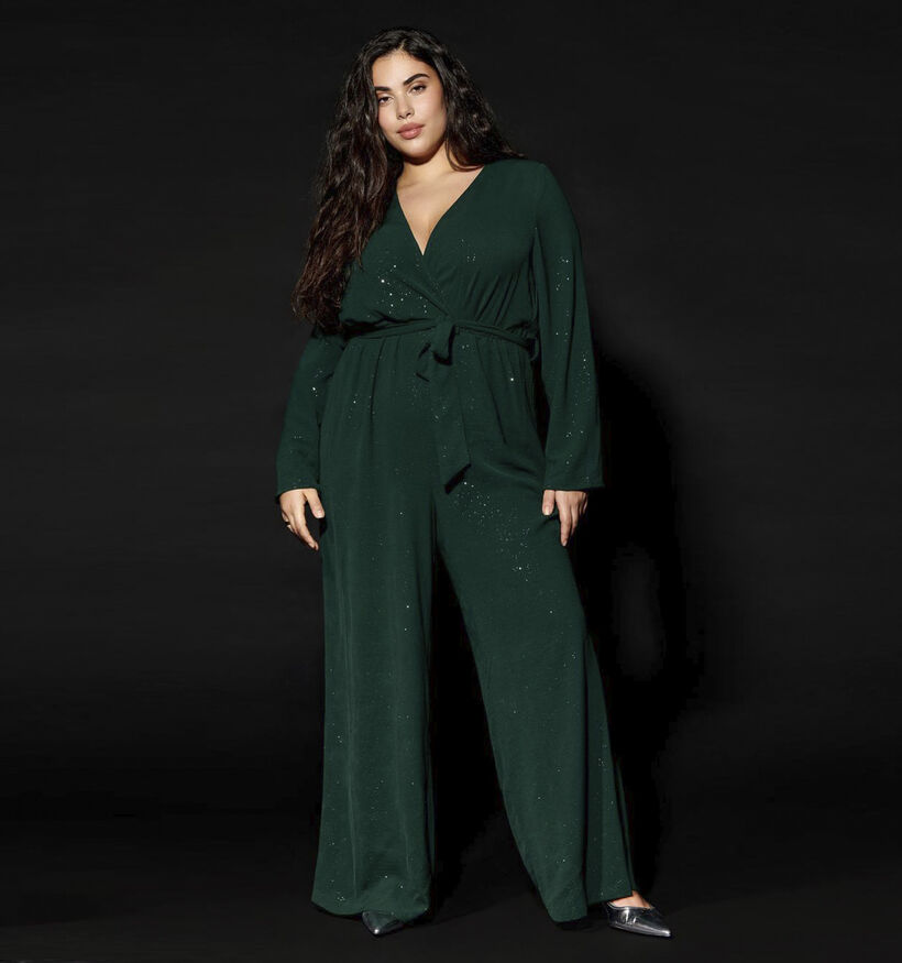 ONLY Carmakoma Josee Groene Jumpsuit voor dames (348421)