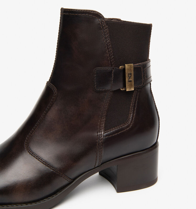 NeroGiardini Bottines en Brun fonc&eacute; pour femmes (377847) - pour semelles orthop&eacute;diques
