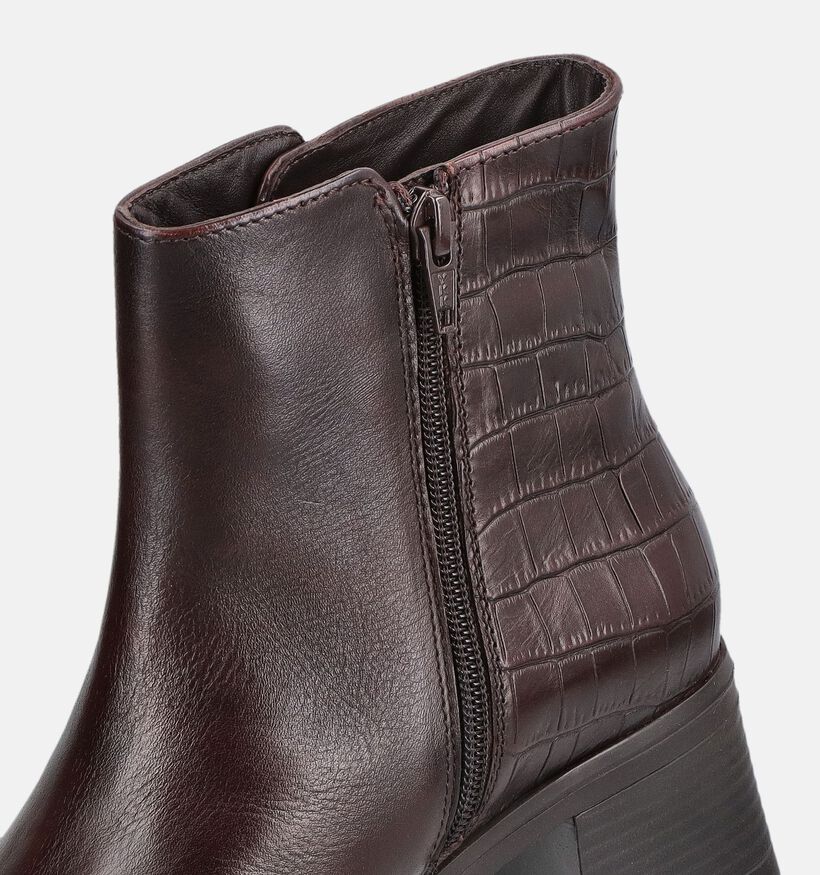 Ara Bottines &agrave; talons en Brun fonc&eacute; pour femmes (380000) - pour semelles orthop&eacute;diques